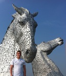 image at the kelpies following selection for Team Scotland 2014