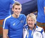 image with coach ann dickson at glasgow 2014 commonwealth games